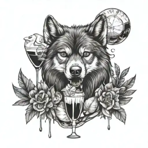 Wanderlust With Angry Wolf And Cocktail