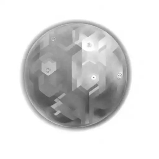 A Blue And Purple Sphere On A Black Background