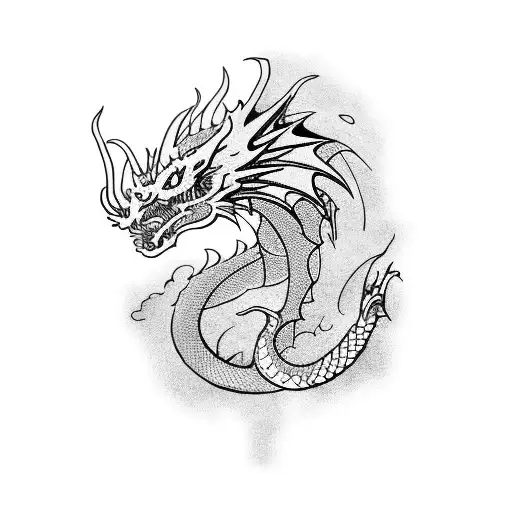 Dragon With Dragon Pixel