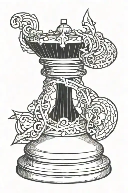 Shaded Bishop Chess Piece