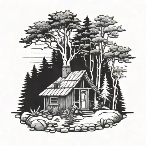 Forest And Hut On Chicken Legs