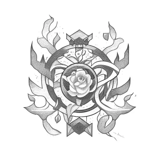 Black Void Surrounded By Ivy