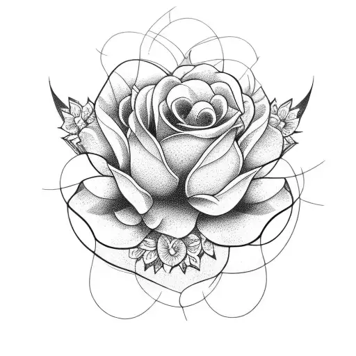 Floral Flowers Fineline Sleeve