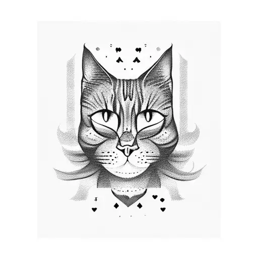 A Dark Florest With Smile Cat Alice