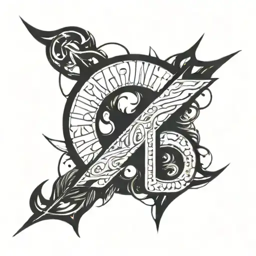 Dark Abstract Lettering