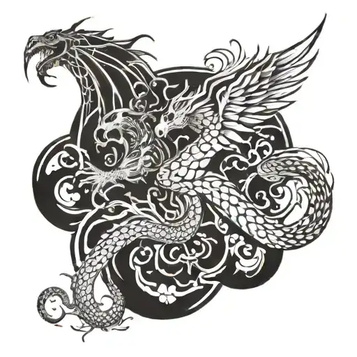 Dragon And Phoenix Rising