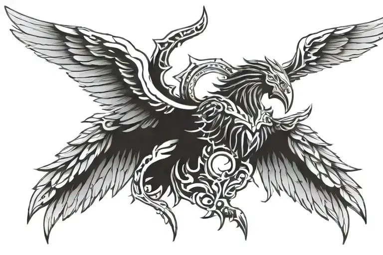 Valkyrie Wings And Gungnir