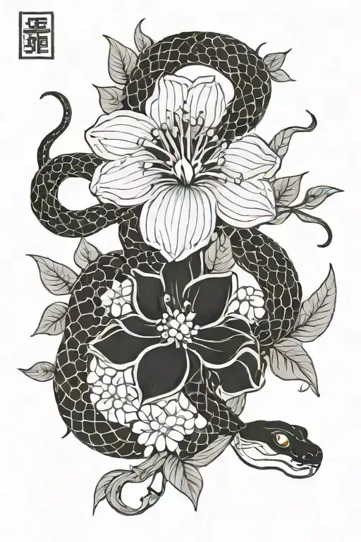 Snake Flower Japanase Style