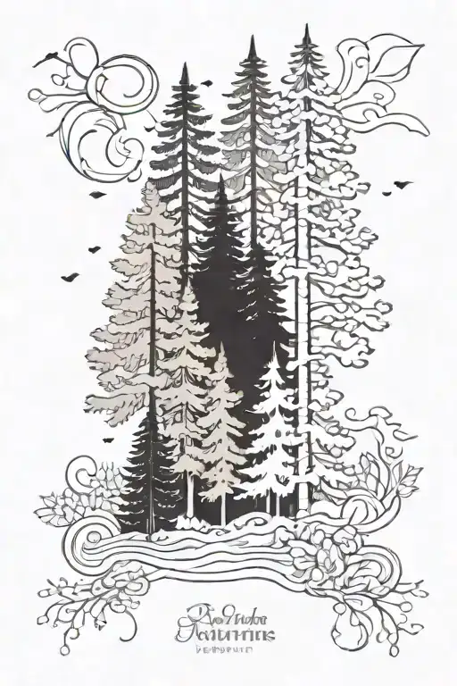 Pinetree Forest Filled