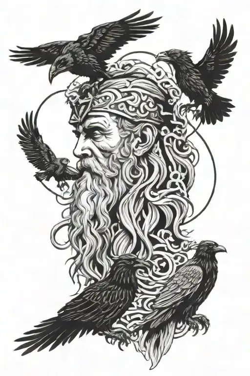 Odin With His Ravens