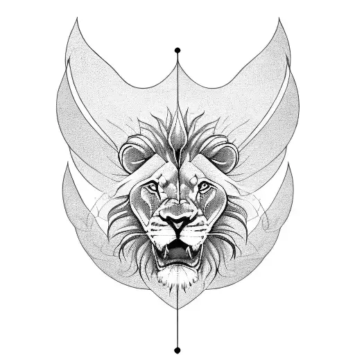 Lion With Wings And Infinity Symbol