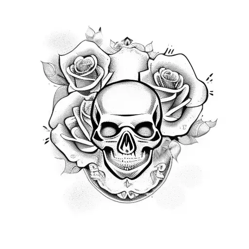Skull And Roses