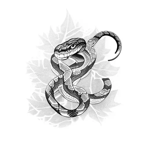 Snake With Leafs