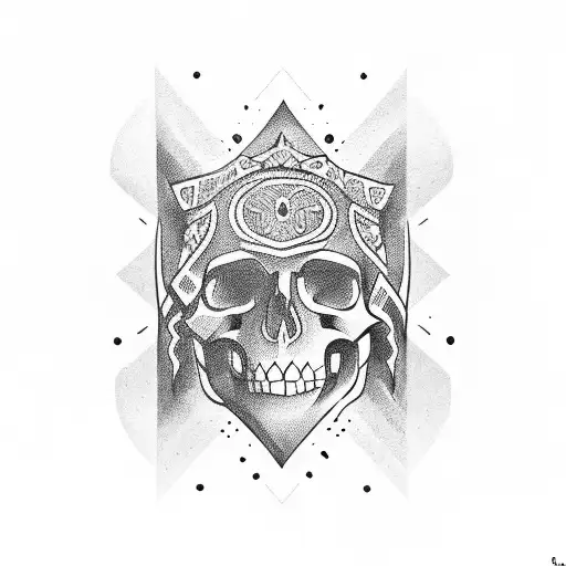 Wawa Logo With Skull And Shading