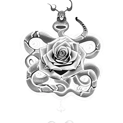 Snakes With Rose