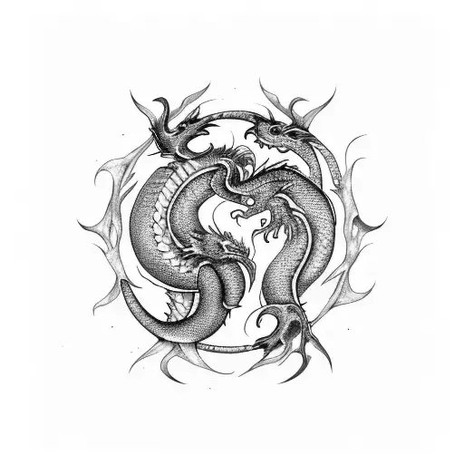Dragon And Ying Yang