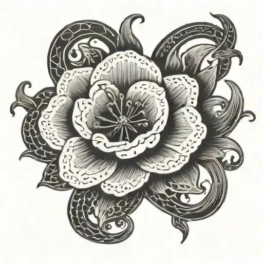 A Larkspar Flower Intertwined With A Bible Verse