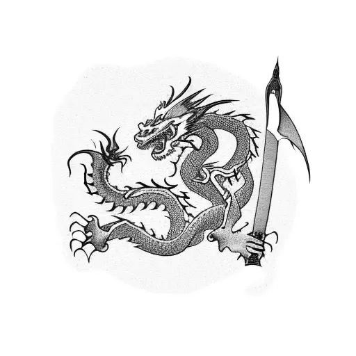 Dragon With A Katana