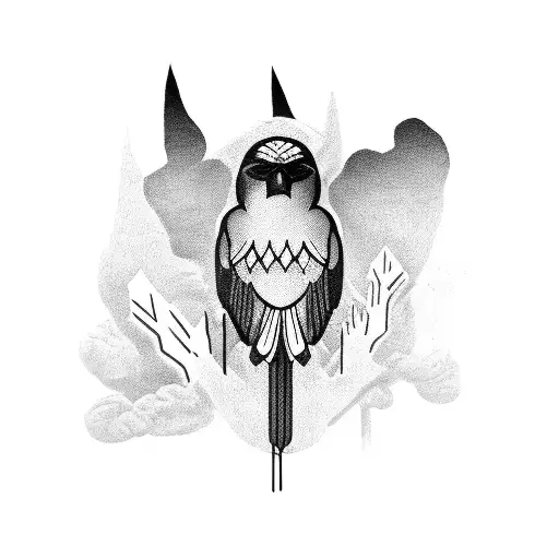 Crow For Arm Patchwork