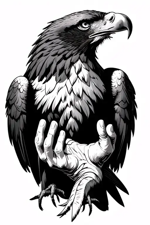 Eagle With Praying Hands