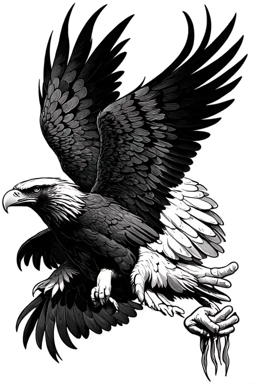 Eagle Wings With Praying Hands