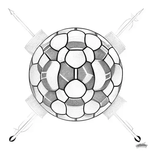 A Newcastle Logo Combined With A Soccer Ball And Musical Staff