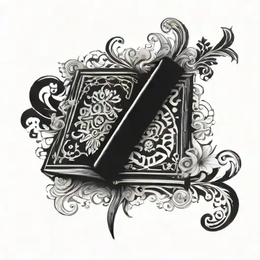 A Stylized Book With Intricate Patterns Representing Psychology Concepts