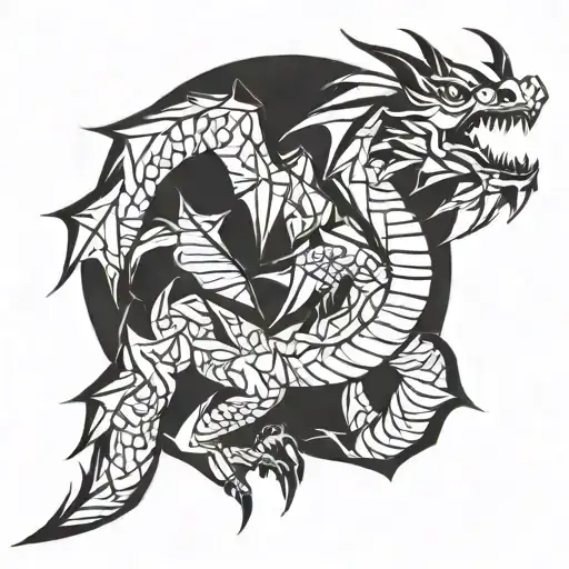 Vertical Origami Dragon