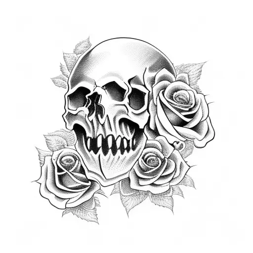 Skull And Roses