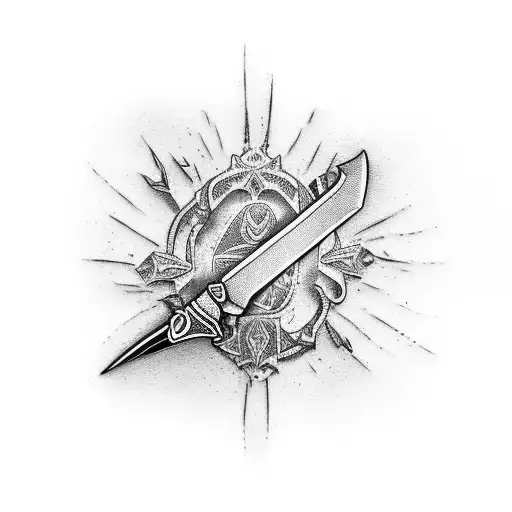 Broken Sword In Piece Blade