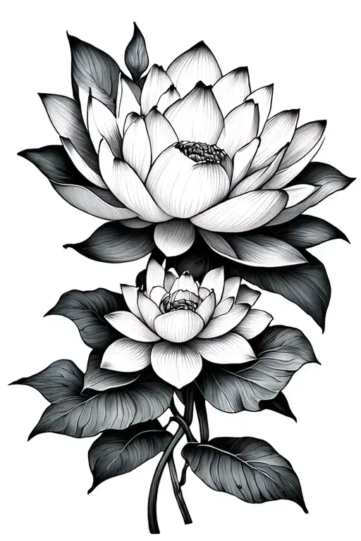 Lotus Flowers Unalome