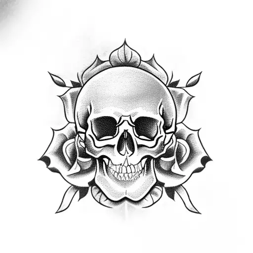 Skull And Roses