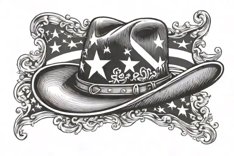 Panama Flag Cowboy Hat