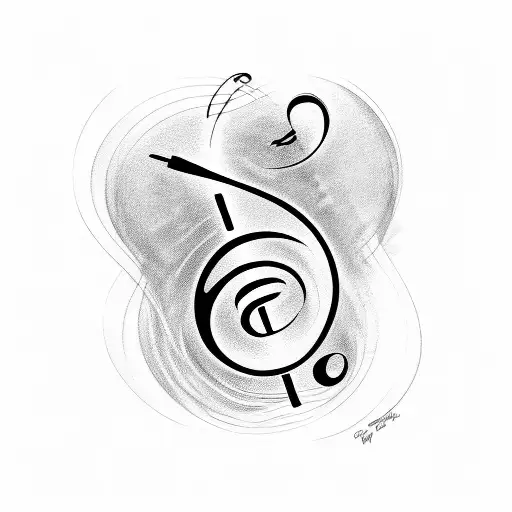 Treble Clef And Notes From Whitney Houston I'm Your Baby Tonight