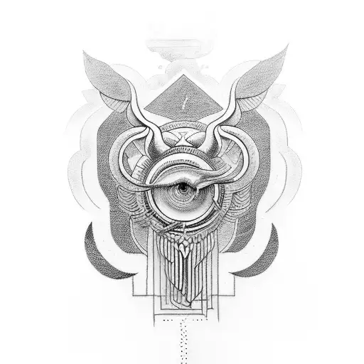 Symbols Of Stoicism With Greek Artwork