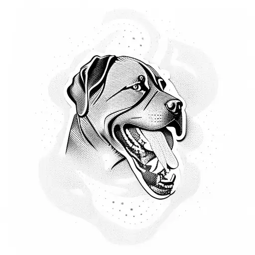 Extreme Sports Equipment Forming A Silhouette Of A Rottweiler