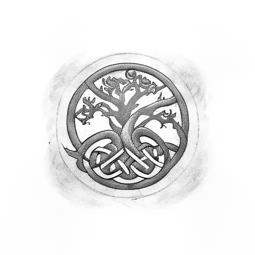 Celtic Symbol Tree Roots