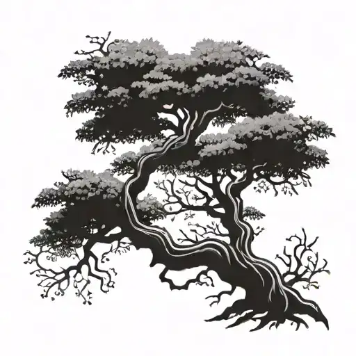 Eazy Bonsai Tree With Roots Shaped Like