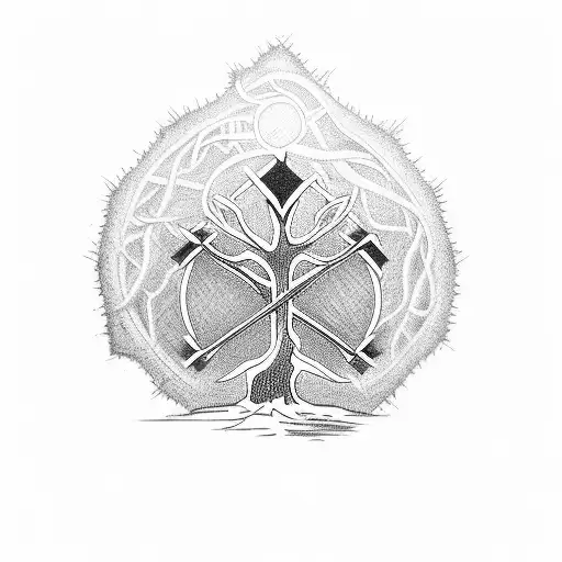 Christian Cross Tree