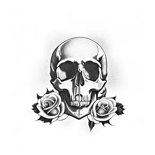 Skull And Roses