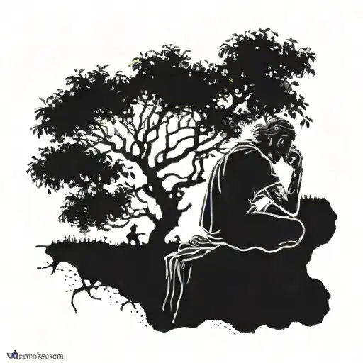 Vagabond Under Olive Tree