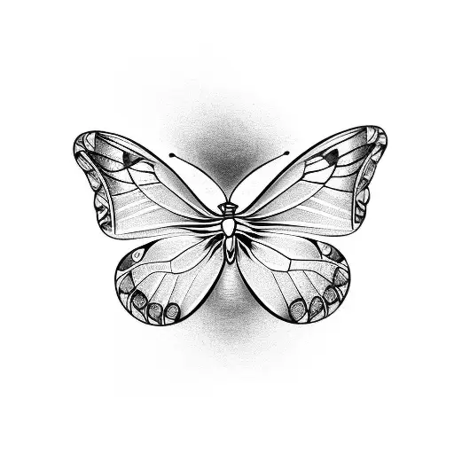 A Butterfly Over A Rose