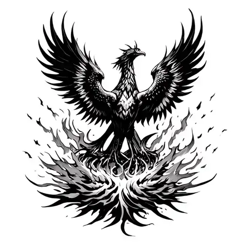 Phoenix Rising From The Ashes