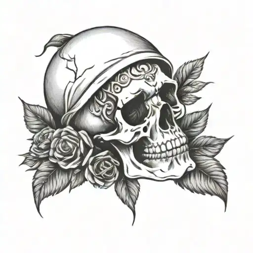 Skull And Roses