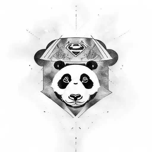 A Panda Wearing A Superhero Cape