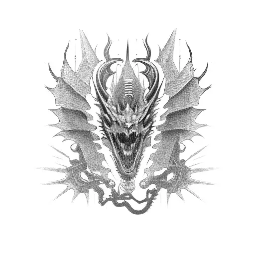 Motorcycle Engine Transformed Into A Mechanical Dragon