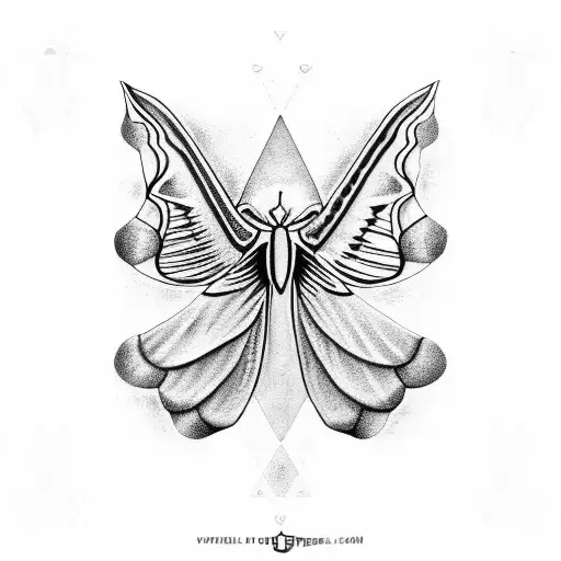 An Attacus Atlas Moth With Skulls