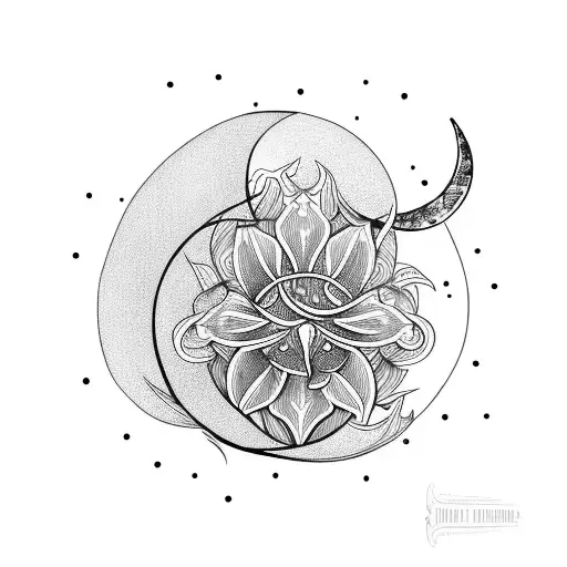 Cluster Amaryllis And Moon