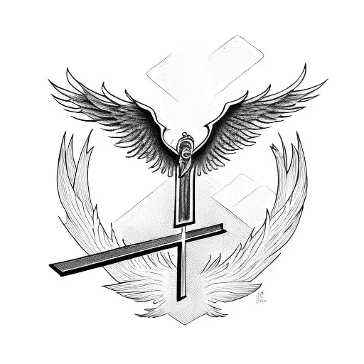 Phoenix Carrying A Cross