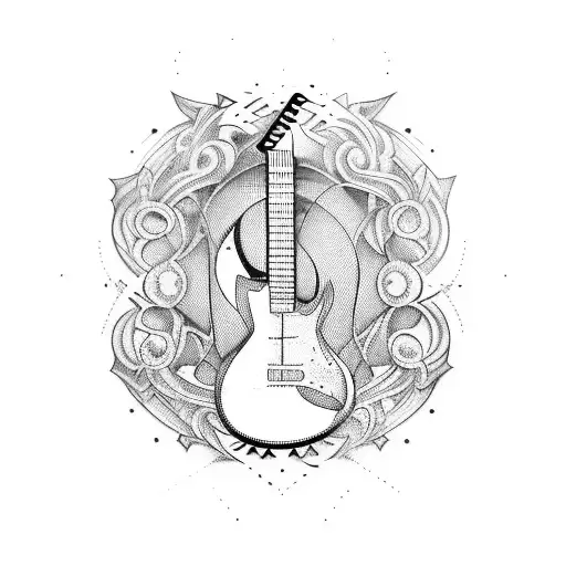 Combining A Guitar And An Hourglass